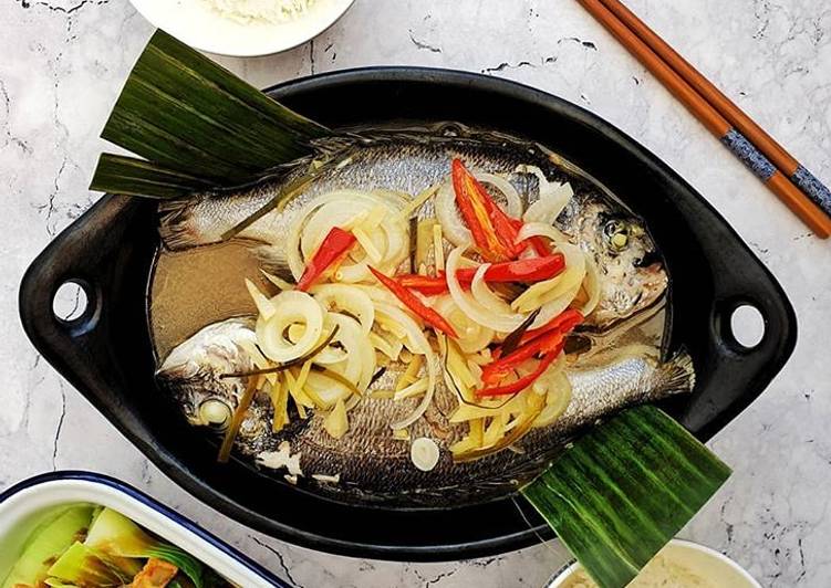 Asam or Steam fish in tamarind sauce