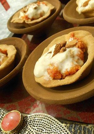 A picture of Carrobdi - Fusion of Carrot Halwa with Rabdi.