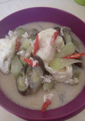 Foto resep 28. Lodeh labu telor