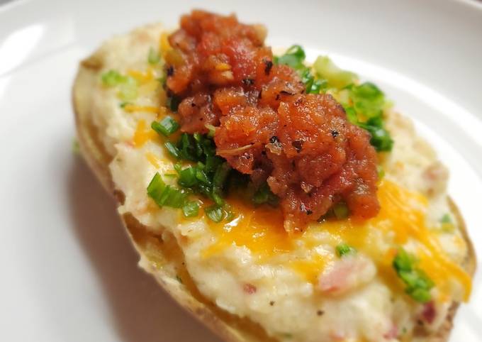 Recipe of Super Quick Homemade Vavoo&#39;s Twice Baked Potatoes