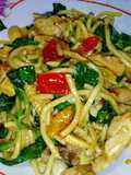 โซบะกะเพราไก่