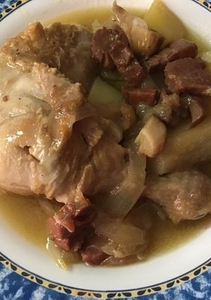 Foto principal de Contramuslos de pollo con jamón y mostaza al brandy