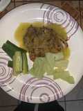 Filete de tilapia con verduras