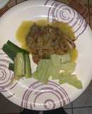 Filete de tilapia con verduras