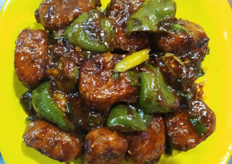 Easiest Way to Prepare Favorite Golden square chilli bread manchurian