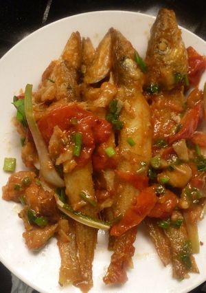 Hình của món Cá đục sốt.