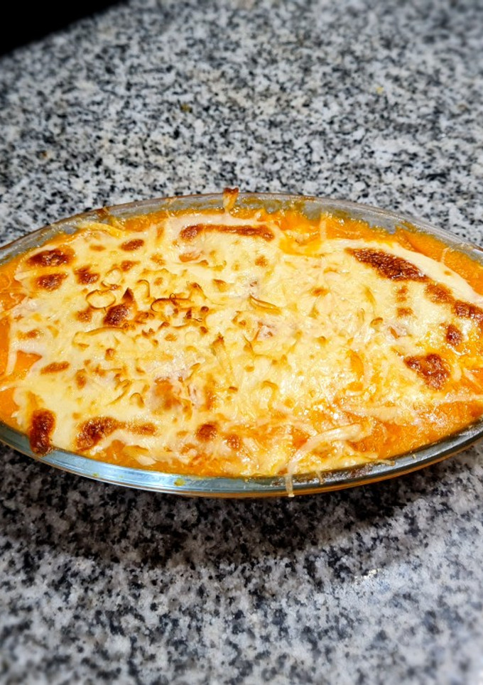 Una foto de Pastel de calabaza y pollo