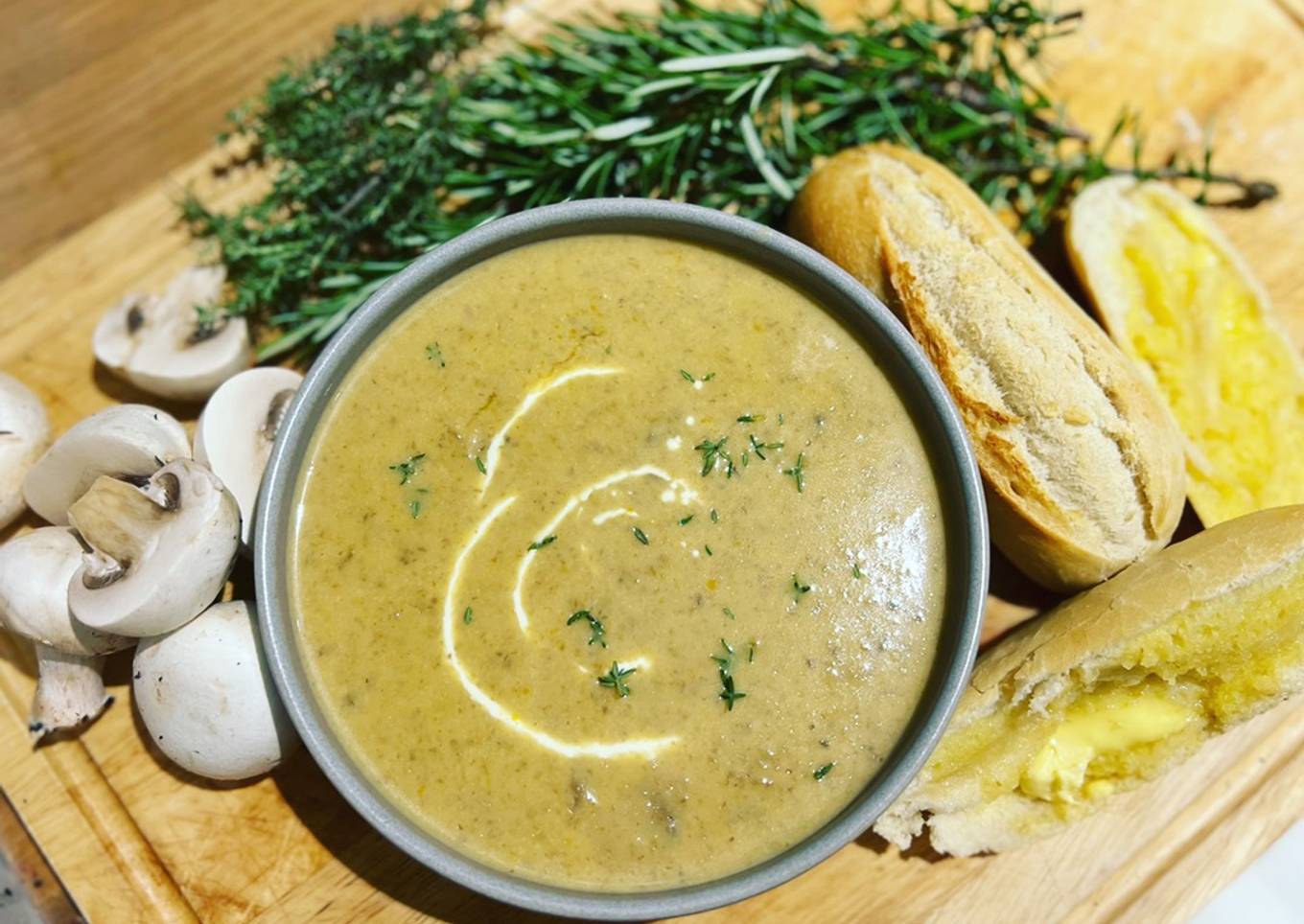 Cream of mushroom soup