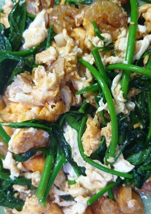 รูปของ ผักเชียงดาผัดไข่กุ้งแห้ง🥚