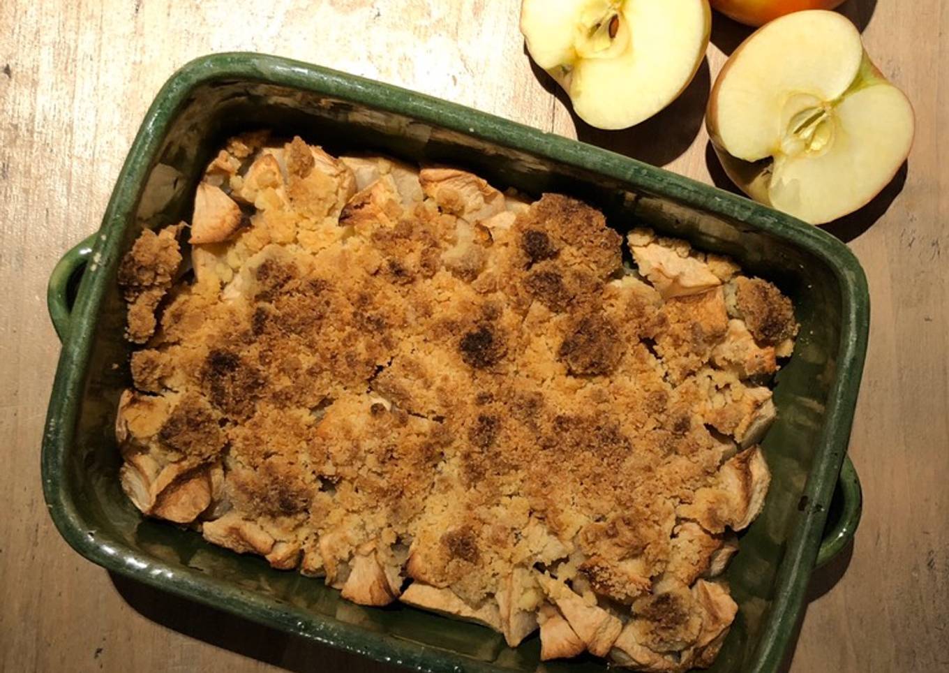 Crumble pommes et amandes