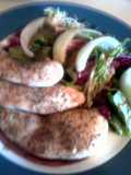 Red wine summer chicken salad
