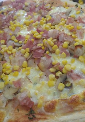 Una foto de Pizza casera