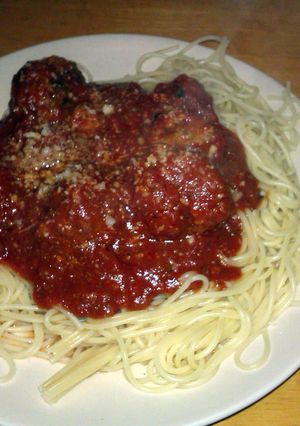 A picture of spicy cheese stuffed meatballs.