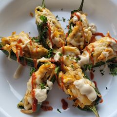 A picture of Chicken Poppers with an Asian twist.