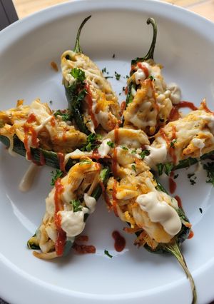 A picture of Chicken Poppers with an Asian twist.