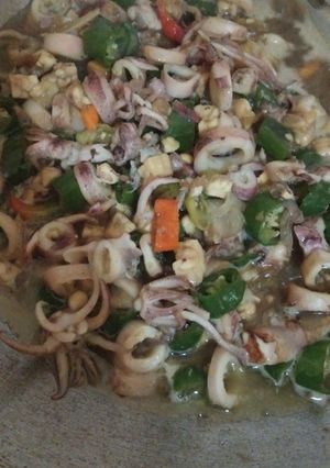 Foto resep Cumi asin cabe ijo