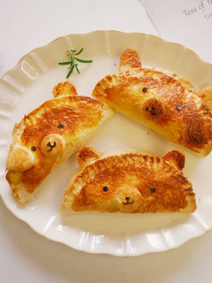 簡單做「小熊雞肉起士三明治」呆萌可愛♡ 的食譜成品照片