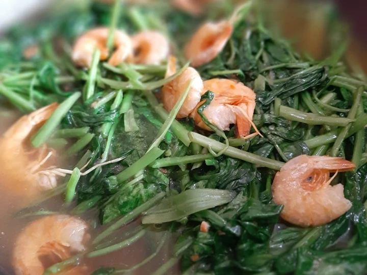 Cara Mudah Membuat Resep Tumis Kangkung Saos Tiram dan Udang yang Bisa Manjain Lidah Anti Ribet, Lezat