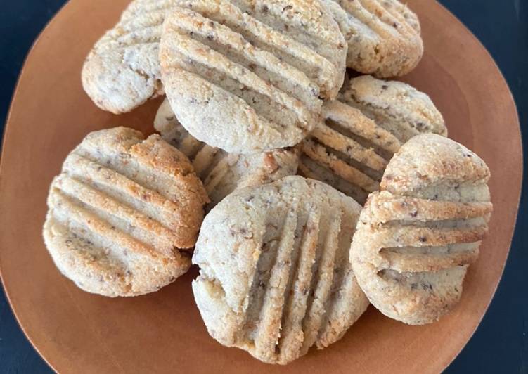 Almond Chia Chewy Cookies (low carb, tanpa telur)