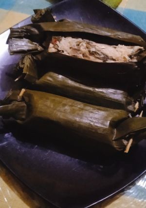 Foto resep Pepes kelapa ikan asin/ klotok