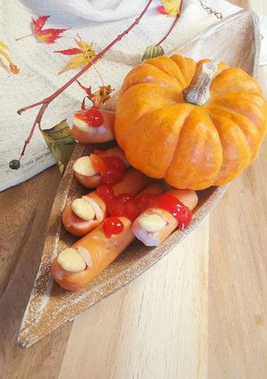 Würstchen-Finger zur Halloween - Party 🎃 Rezepthauptbild