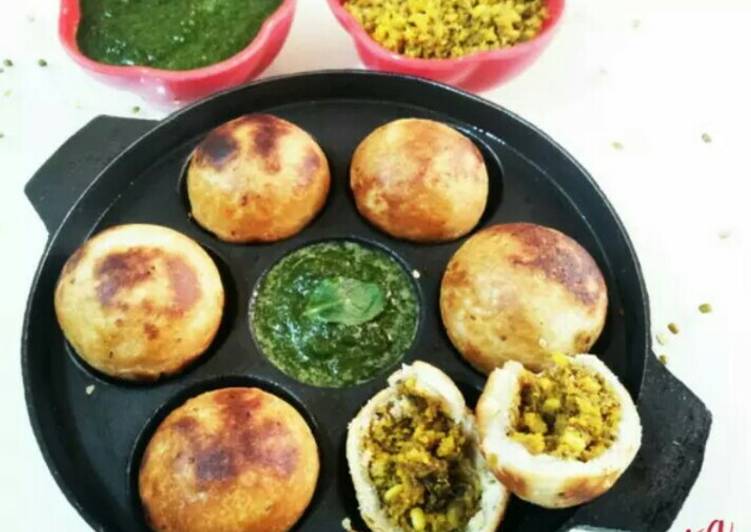 Mini Moong daal Kachori in Appam Pan(less oily)