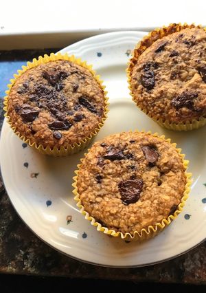Una foto de Muffins de banana y chocolate