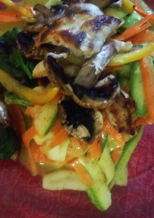 Una foto de Espagueti de vegetales