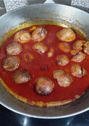 A picture of Kashmiri Dum aloo.