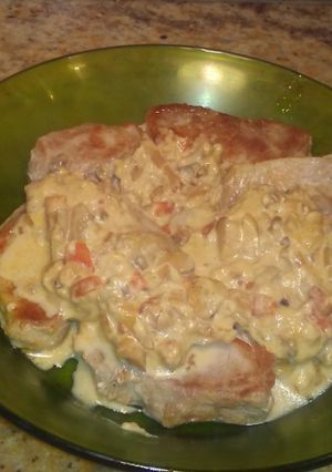 Una foto de Solomillo con salsa de boletus