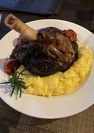 A picture of Slow Roast Lamb Shank - WOW !.