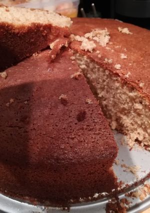 Una foto de Bizcocho de espelta, sin leche y con piña