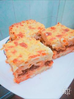 صورة لوصفة معكرونه بشاميل