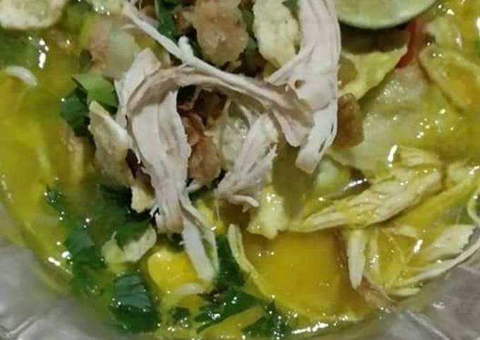 Soto Ayam kuah kuning