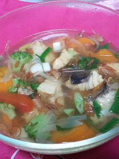 Foto resep Sup salmon sehat