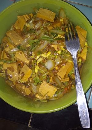 Foto resep Oseng sawi putih tahu kuning