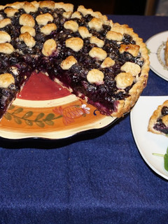 Una foto de Tarta de arándanos