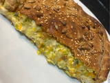 Tarta de puerro y queso azul