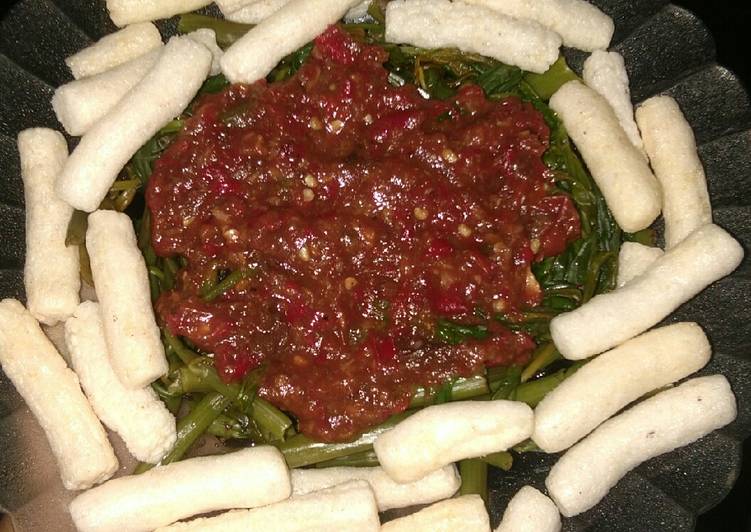 Plecing kangkung dadakan ala2 moms asyraf