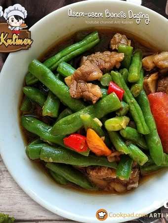 Langkah Mudah untuk Membuat Resep Asem asem buncis daging sapi Anti Ribet, Bisa Manjain Lidah
