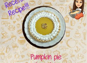 Una foto de Pumpkin pie o Pie de calabaza