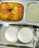 Idli sambhar chutney