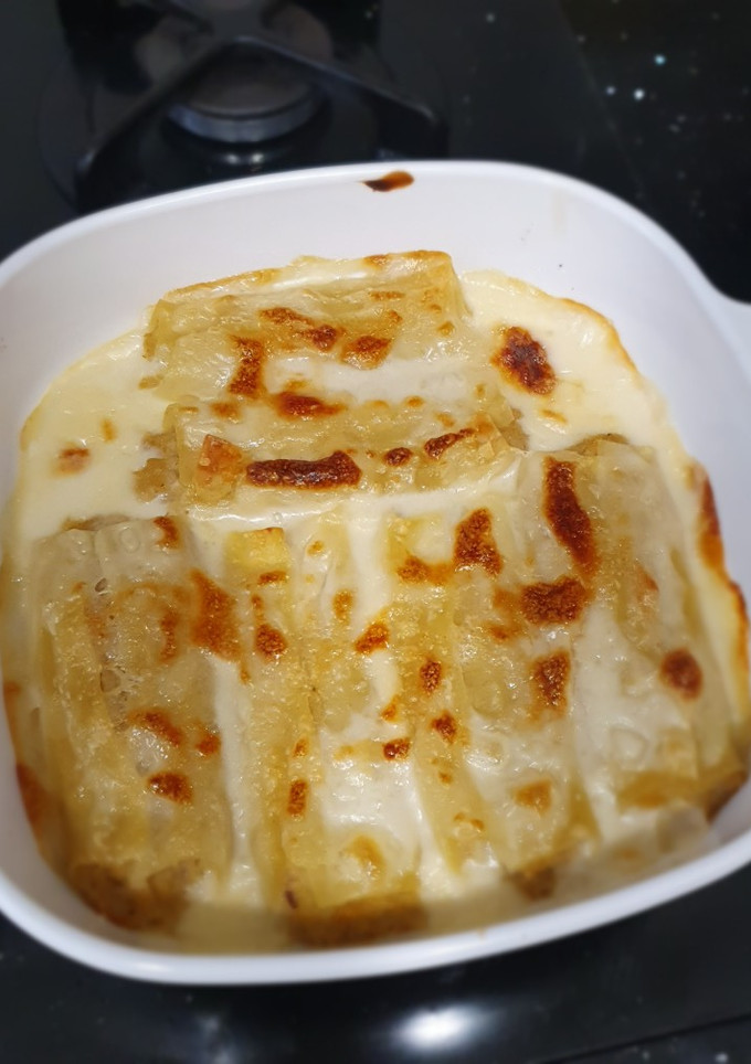 Una foto de Canelones de merluza