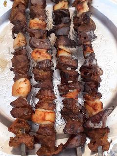 عکسی از دستور یک پخت جدید برای جگر سفید یا شش گوسفندی 😋