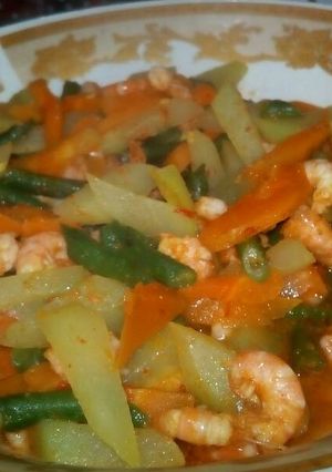 Foto resep Sayur tumis udang
