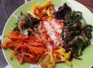 Una foto de Mi versión de Bibimbap🍚