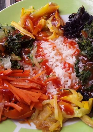 Una foto de Mi versión de Bibimbap🍚
