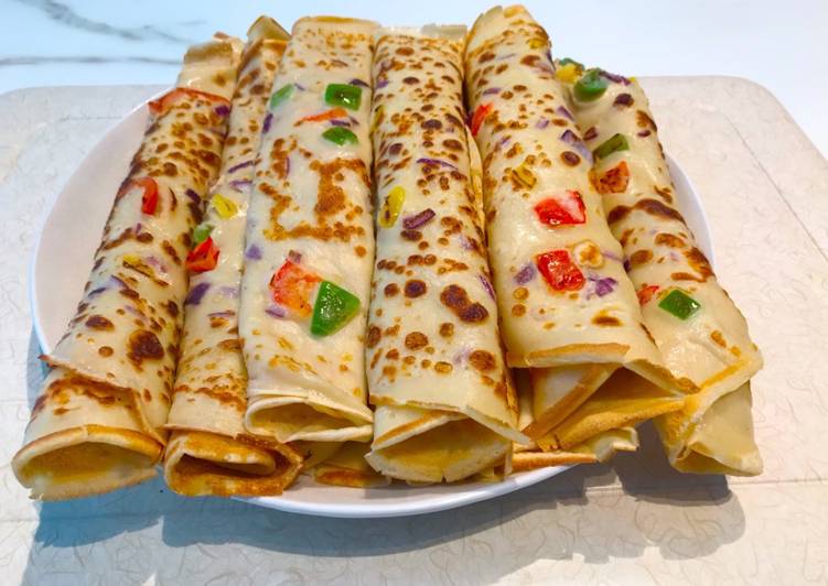 Vegetables crêpes