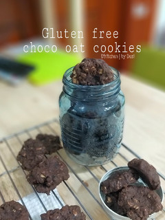 Foto resep Gluten free double choco oat cookies