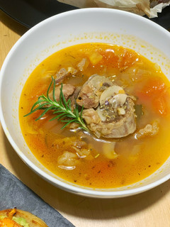A picture of [Rice Cooker Soup] Italian Tomato Beef Stew.